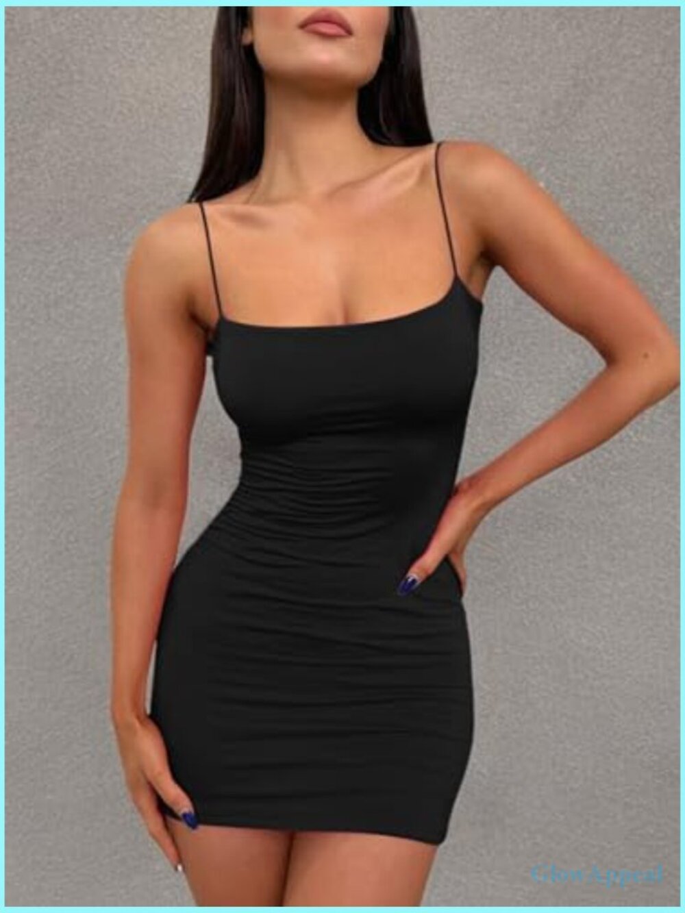 Sexy Bodycon Mini Dress Spaghetti Strap Backless Club Party Y2k - Picture 6 of 7